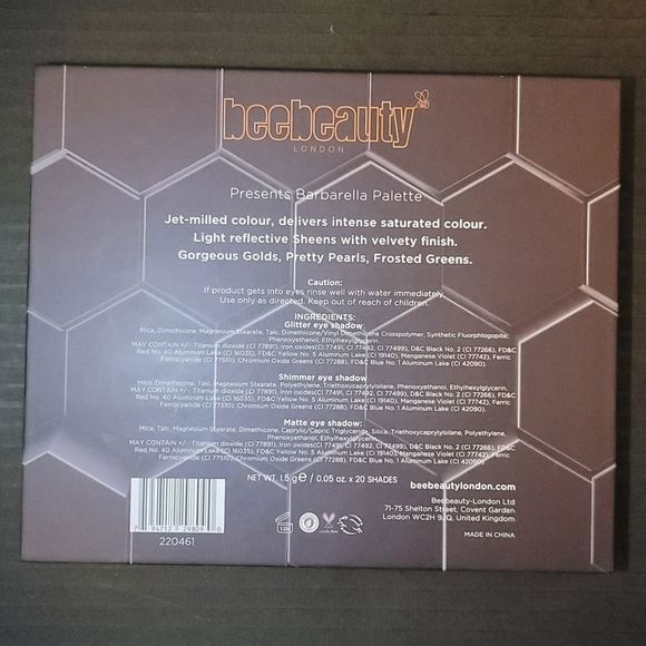 BeeBeauty London Barbarella Eyeshadow Palette - Picture 5 of 5
